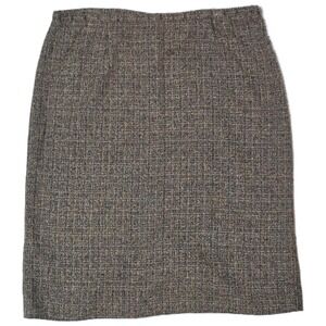 NANCY BOLEN City Girl Womens Size 16‎ Pencil Skirt Knee Length Tweed Split (AE)